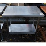 Stainless steel preparation table - L 900 x W 750 x H 860mm