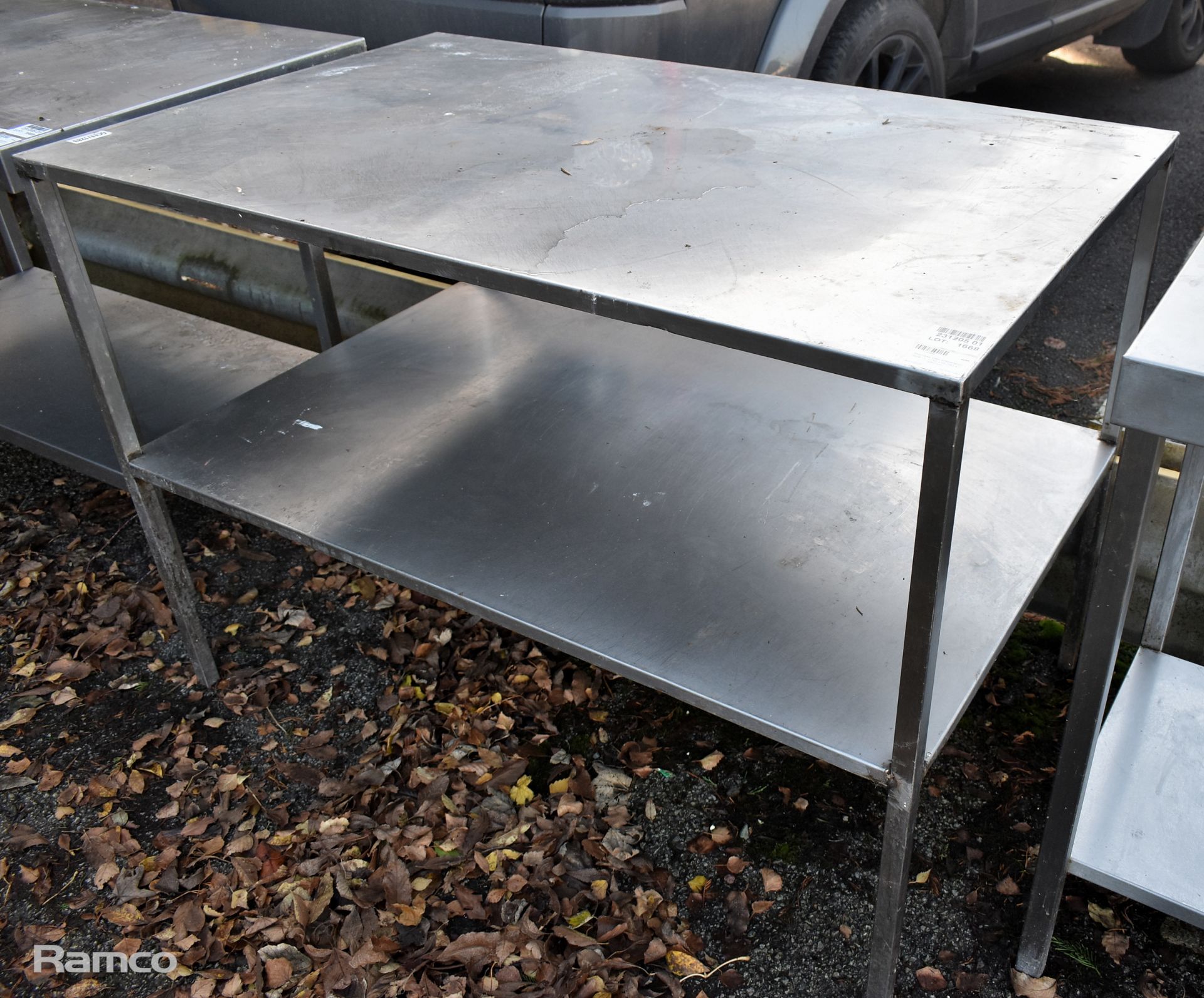 Stainless steel preparation table - L 1210 x W 760 x H 860mm - Image 3 of 3