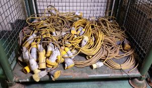 18x 110V power cable and12x adapters - assorted lengths and styles