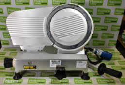 Buffalo CD278 anodised aluminium meat slicer - 250mm cutting blade - INCOMPLETE