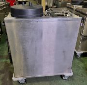 Moffat SMOD HP2/10 - electric mobile twin plate warmer - W 480 x D 800 x H 1020 mm - MISSING 1 COVER