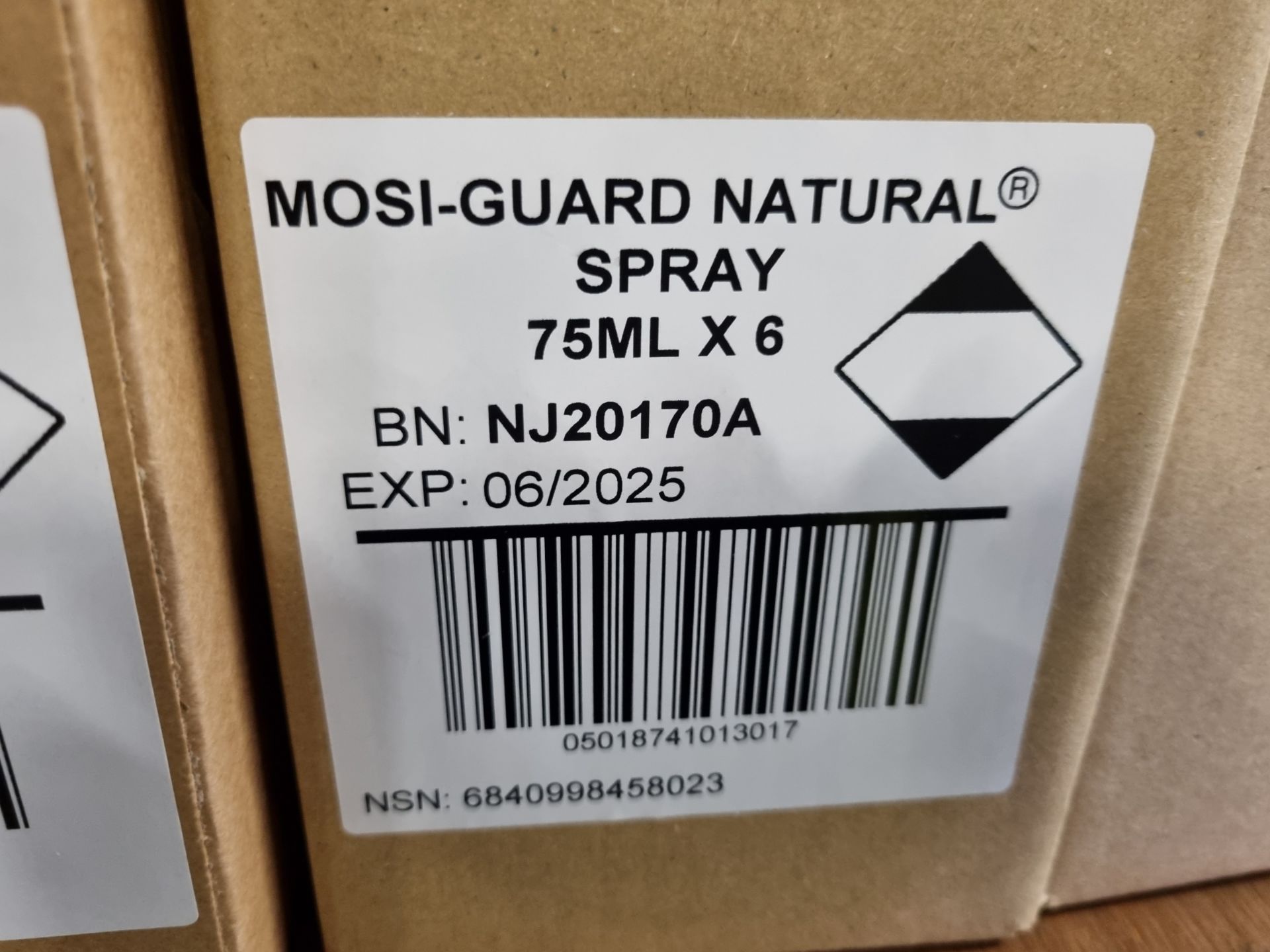 32x boxes of Mosi-Guard Natural Spray - 6x 75ml bottles per box - Image 2 of 5