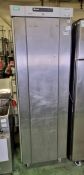 Gram stainless steel single door upright freezer - W 600 x D 650 x H 1910mm
