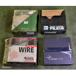 4x Rolls of welding wire - mixed sizes