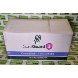 2x boxes of MicroClean SureGuard 3 - size small coverall with integral feet - 25 units per box