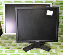 Dell P2213T widescreen monitor, Dell E170SC computer monitor