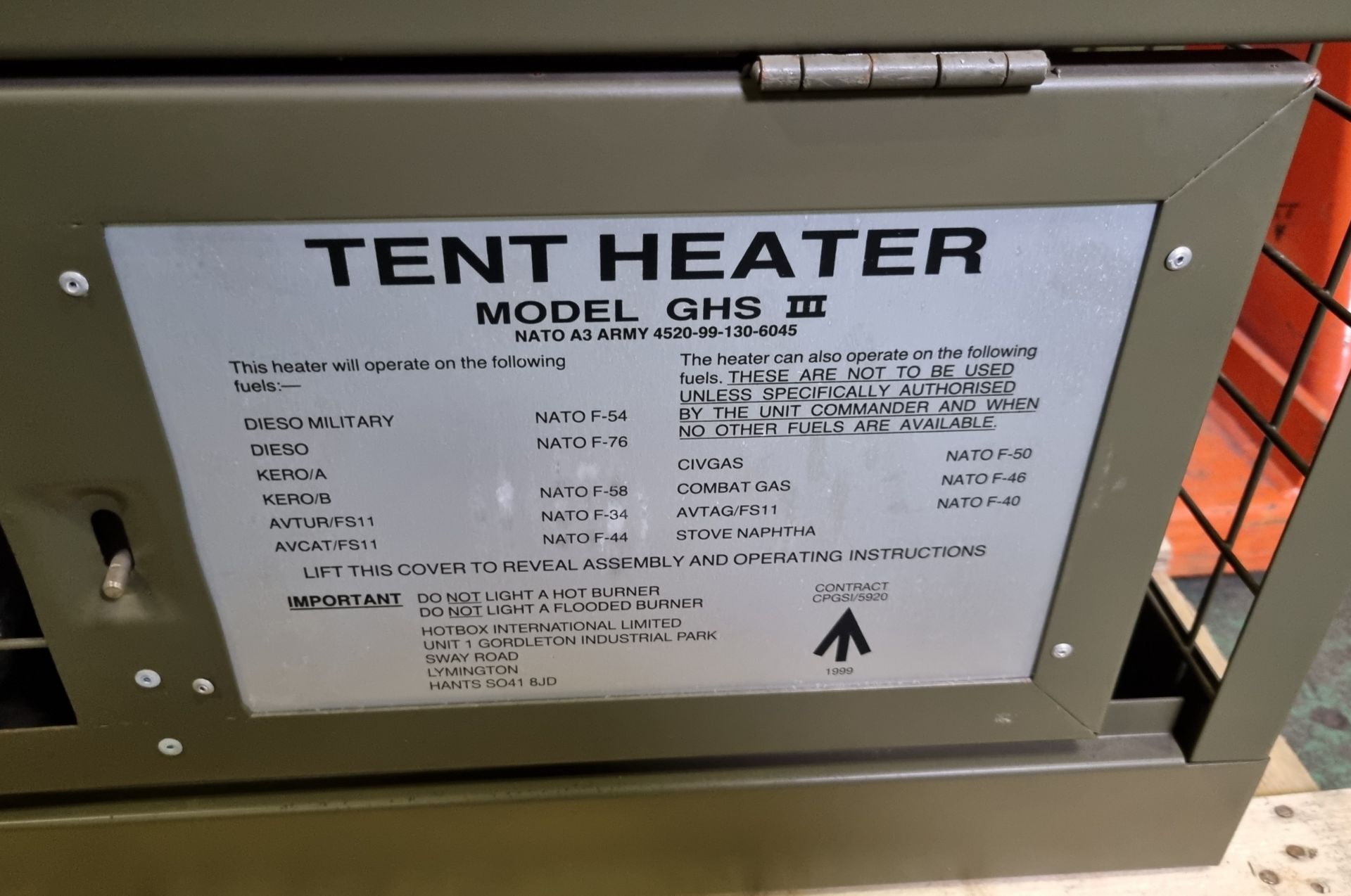 Tent Heater Model GHS 3 - for contents see pictures - Bild 3 aus 7