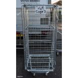 Mobile metal cage trolley - W 690 x D 820 x H 1720 mm