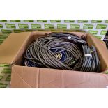 Box of mixed VGA cables2x 30m, 2x 15m, 8x 10m, 4x 5m, 8x 3m 2x 1m