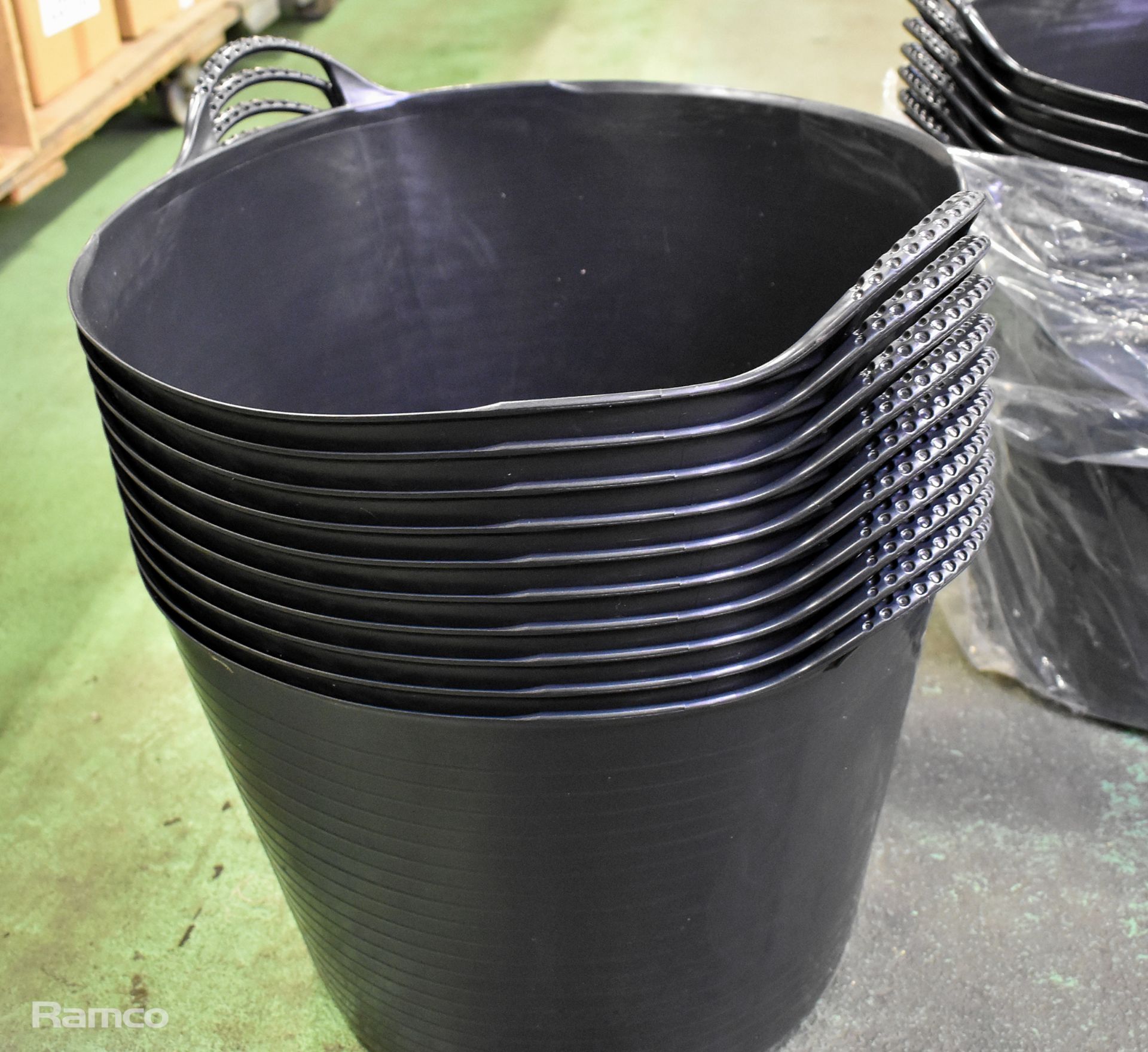 20x Large black flexi tubs - Bild 3 aus 3