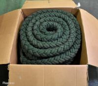 Heavy duty rope - dark green - 90ft - boxed