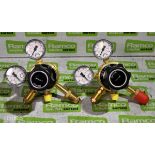 2x GA 600 high pressure / high flow regulators - max inlet pressure: 300 BAR