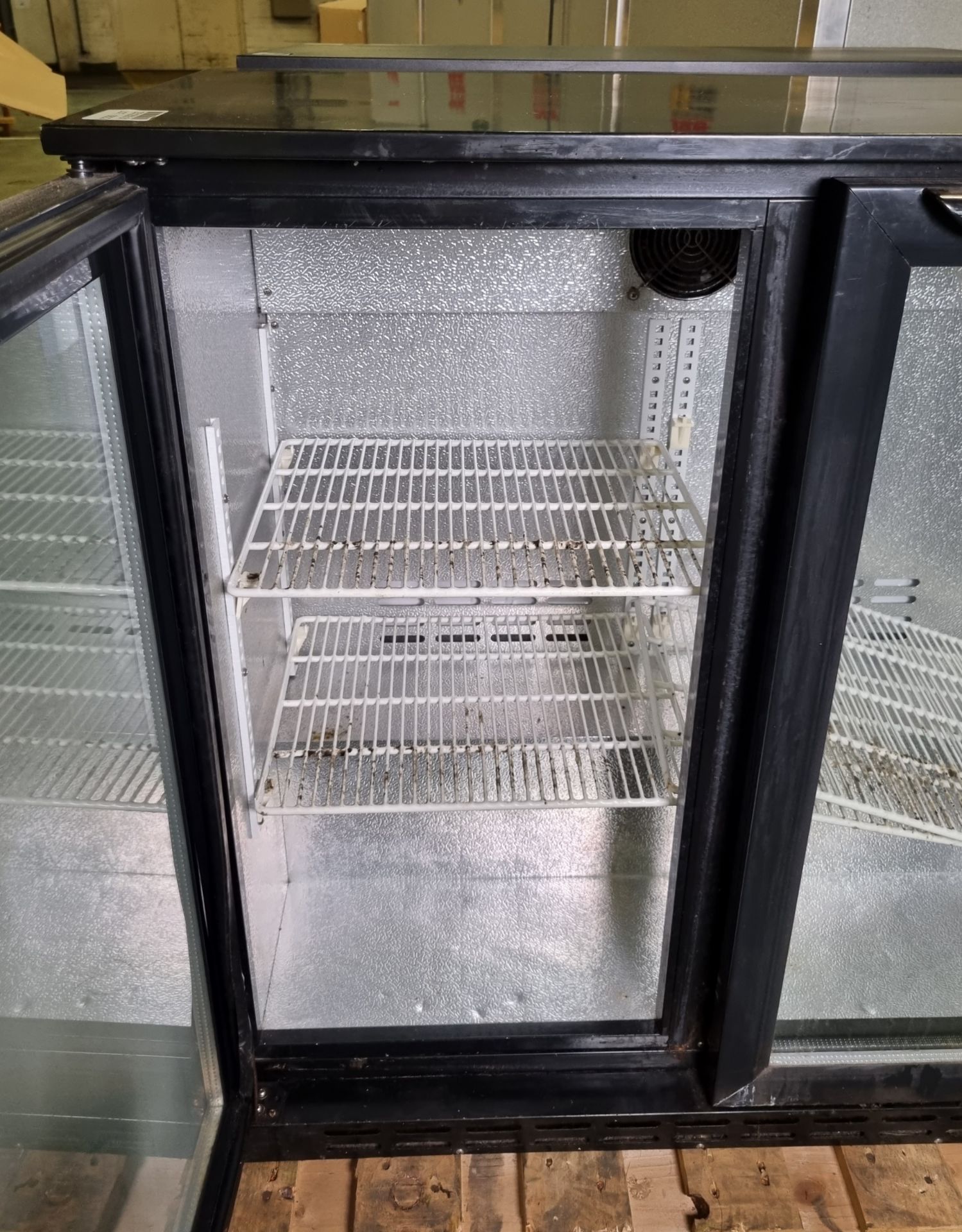 Blizzard BZ-BAR2 double glass door bar back bottle cooler - W 900 x D 510 x H 900mm - Image 3 of 5