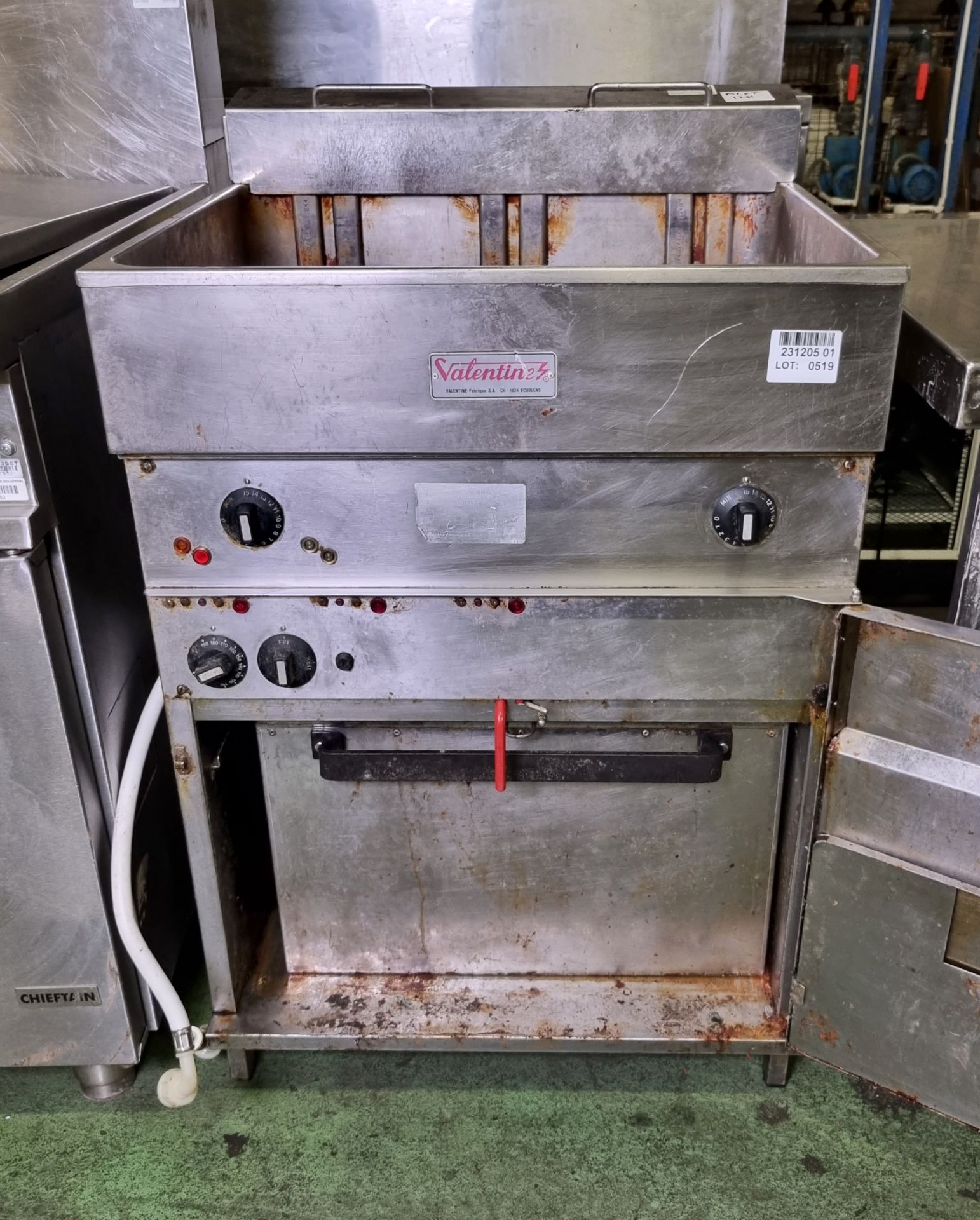 Valentine V600 single tank twin basket freestanding electric fryer - W 600 x D 600 x H 950mm - Bild 3 aus 3