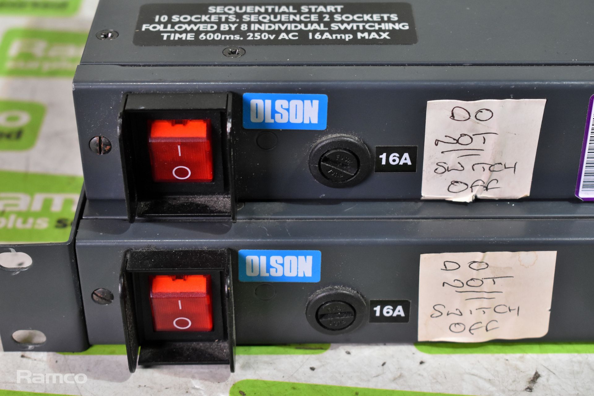 Olson PDU 16A to IEC power distribution unit, Olson PDU 16A to IEC power distribution unit - Image 2 of 4