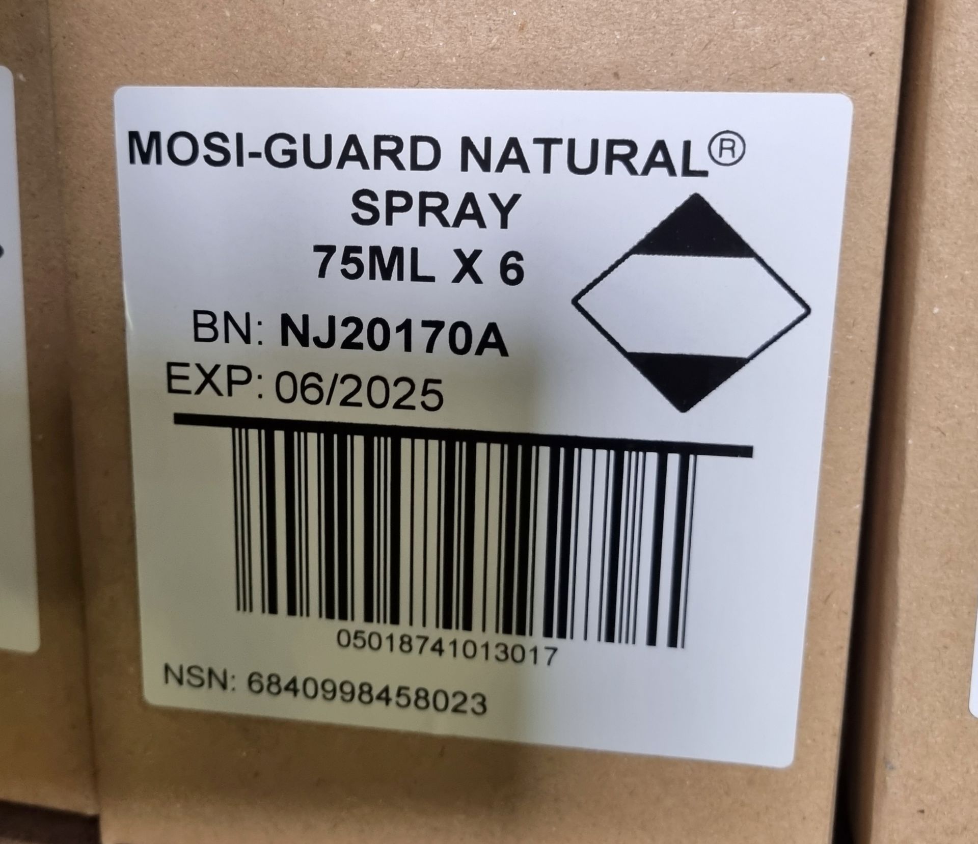 32x boxes of Mosi-Guard Natural Spray - 6x 75ml bottles per box - Image 2 of 5