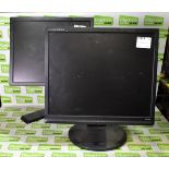 IIyama B19065 monitor, Dell E170SB computer monitor