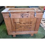 Wooden crate - L 810 x W 370 x H 720mm