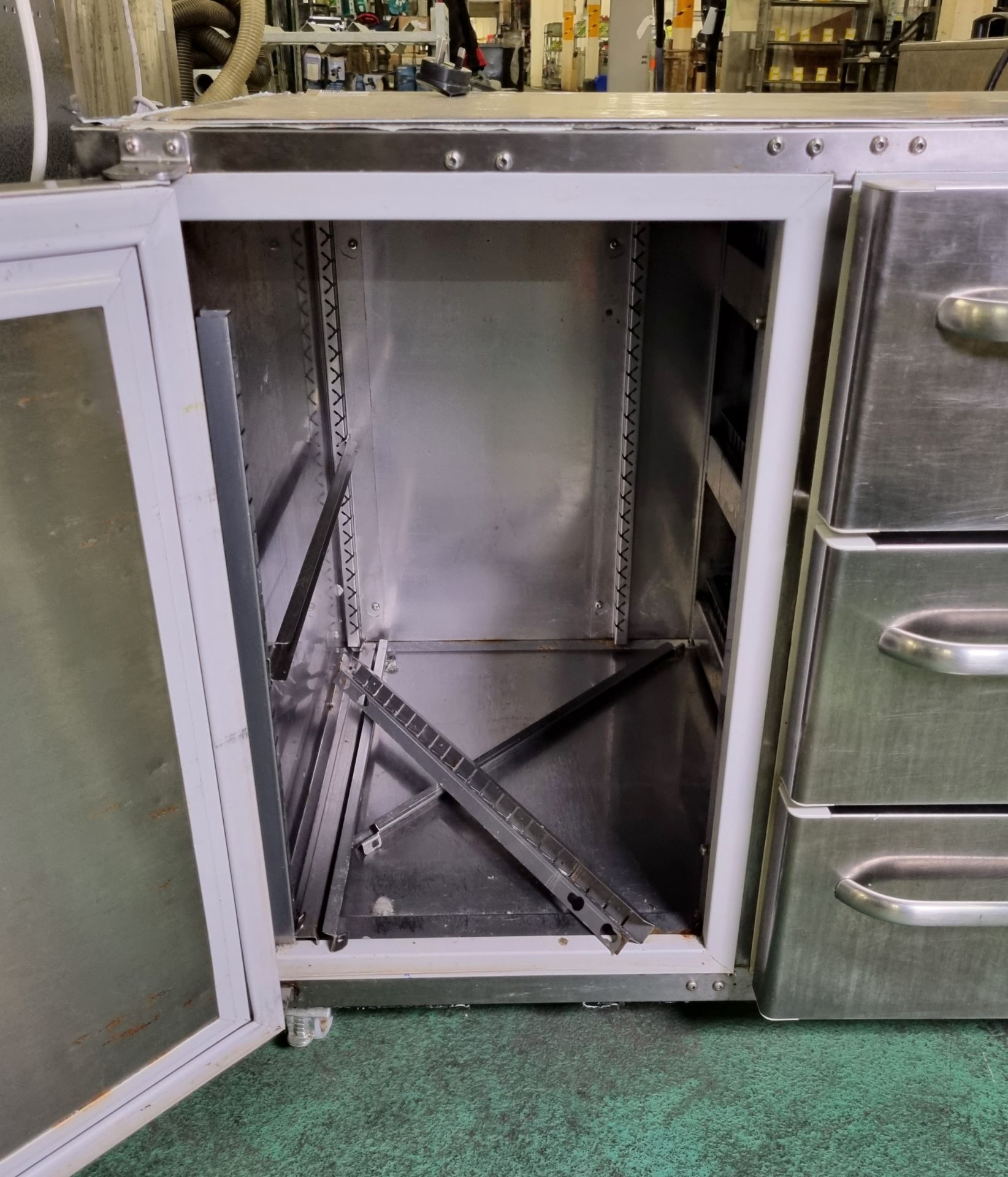 Gram K1407CSG refrigerator with 1 door and 3 drawers - L 1300 x W 750 x H 800mm - NO WORKTOP - Bild 3 aus 6