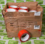 Rolls of Red fire tape - width: 48mm - unknown length