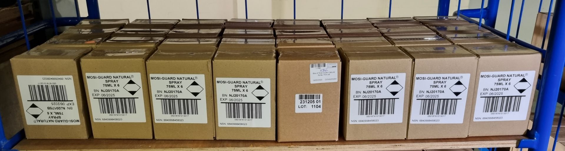 32x boxes of Mosi-Guard Natural Spray - 6x 75ml bottles per box