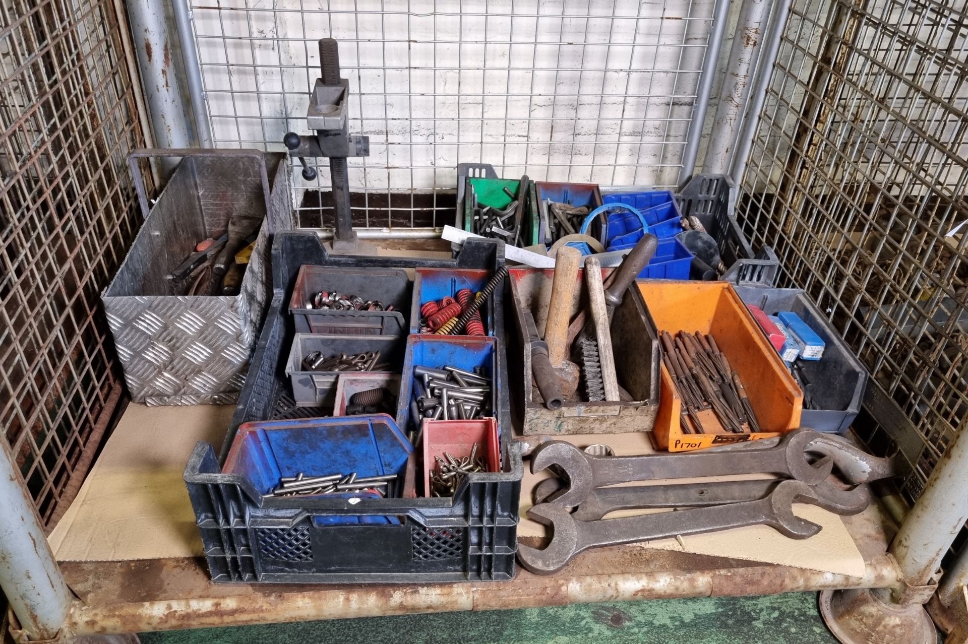 Workshop spares - spanners - roll pins - drill bits - allen keys