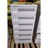 Leabank 6 drawer filing cabinet - W 470 x D 630 x H 1020mm