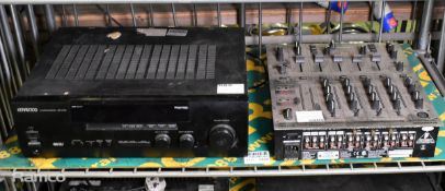 Behringer DJX700 dj mixer, 230V 50/60Hz - L 320 x W 370 x H 100mm, Kenwood K EF-V7010 AV