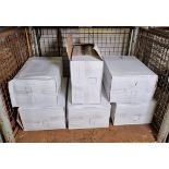 6x boxes of clear pallet wrap - width: 420mm - length: 900m approx - 6 rolls per box