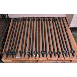 20x Ground anchoring stakes - hexagonal shaft with eye - 25 x 950mm