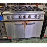 Falcon G3101 6 hob gas cooker - W 910 x D 860 x H 970 mm - AS SPARES OR REPAIRS