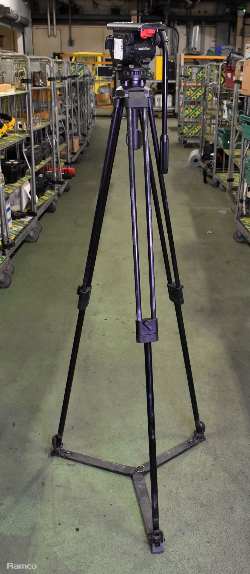 Sachtler DV8 tripod with optex head unit - Image 3 of 6