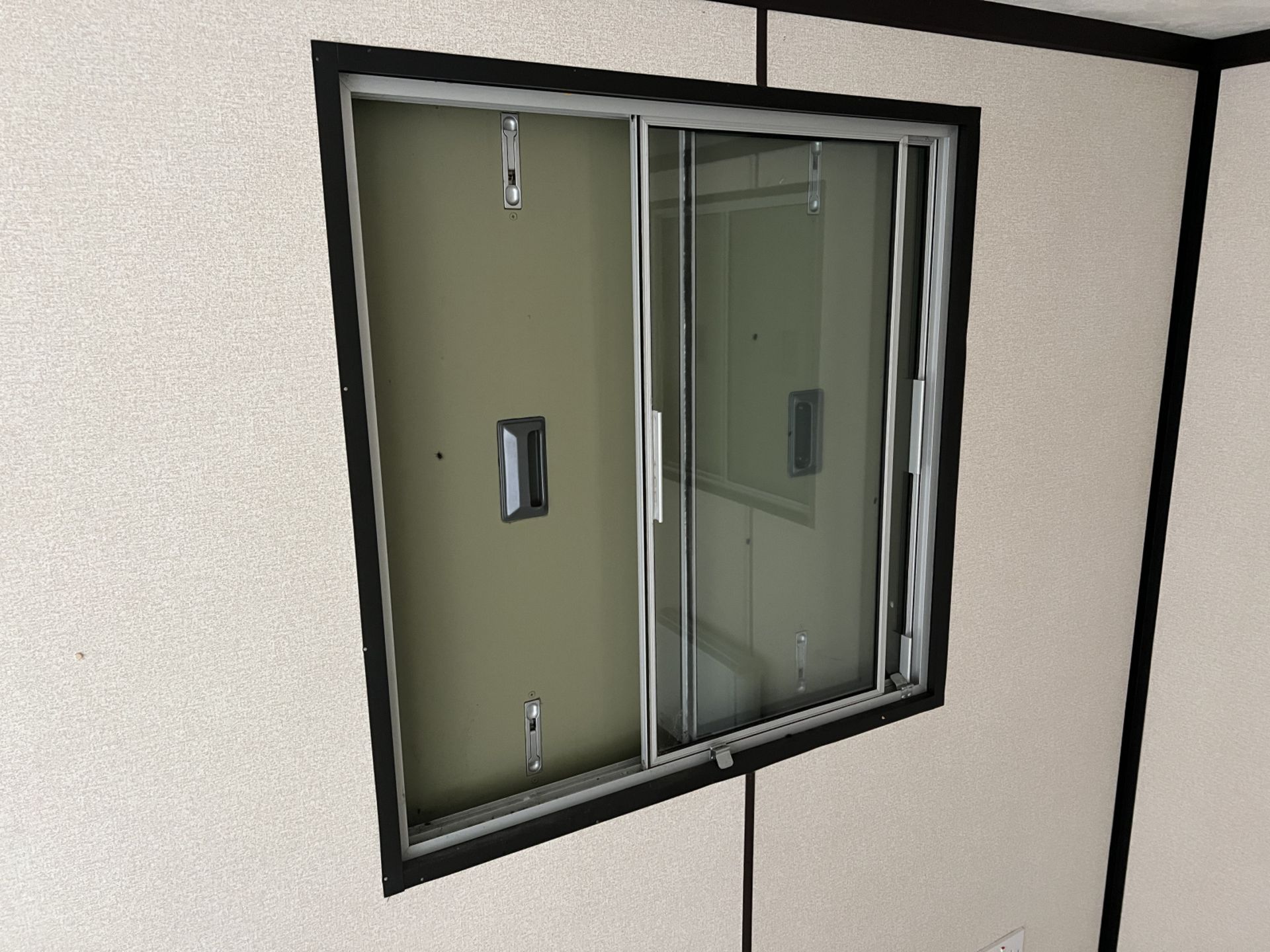 30 foot portacabin office suite - 230V fuse board, 5x tubular lighting, 2x heaters, 3x windows - Image 11 of 15
