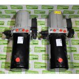 2x Hydraulic pump assemblies - Melegari L. & Figli T0710202 3 phase electric motor