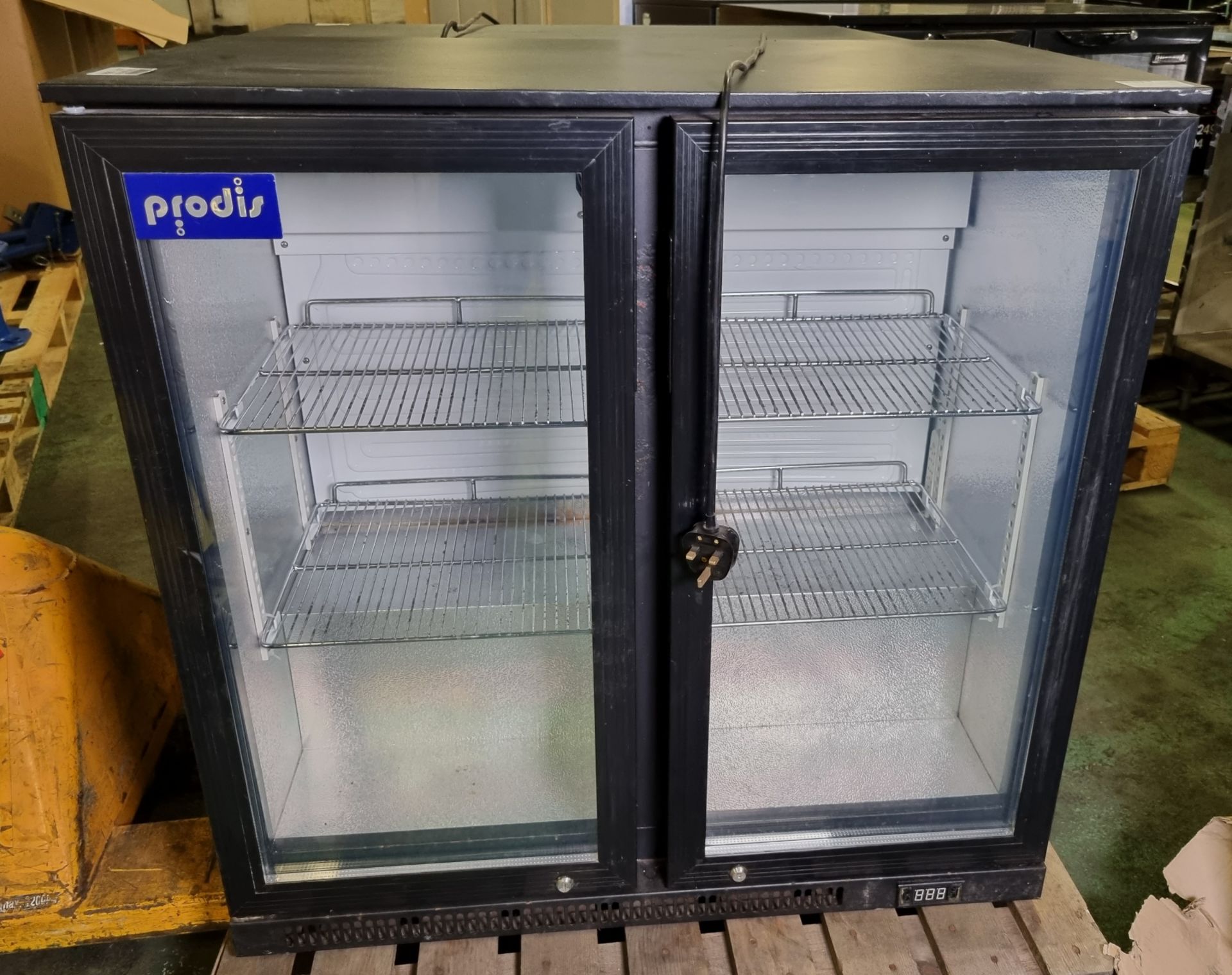 Prodis NT2BH double glass door bar back bottle cooler - W 900 x D 510 x H 900mm