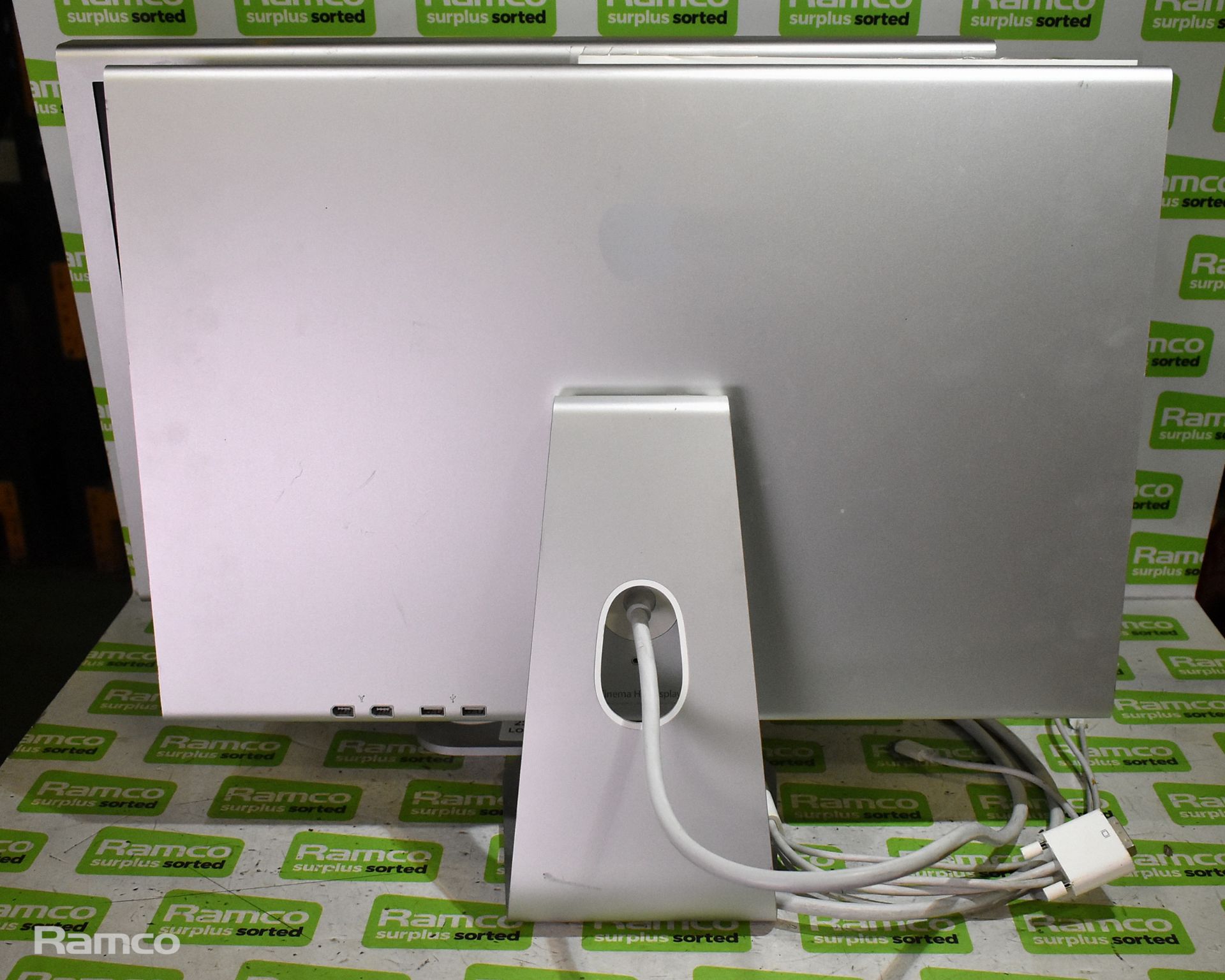 3x Apple Mac A1082 23" full HD cinema display monitors - Image 5 of 10