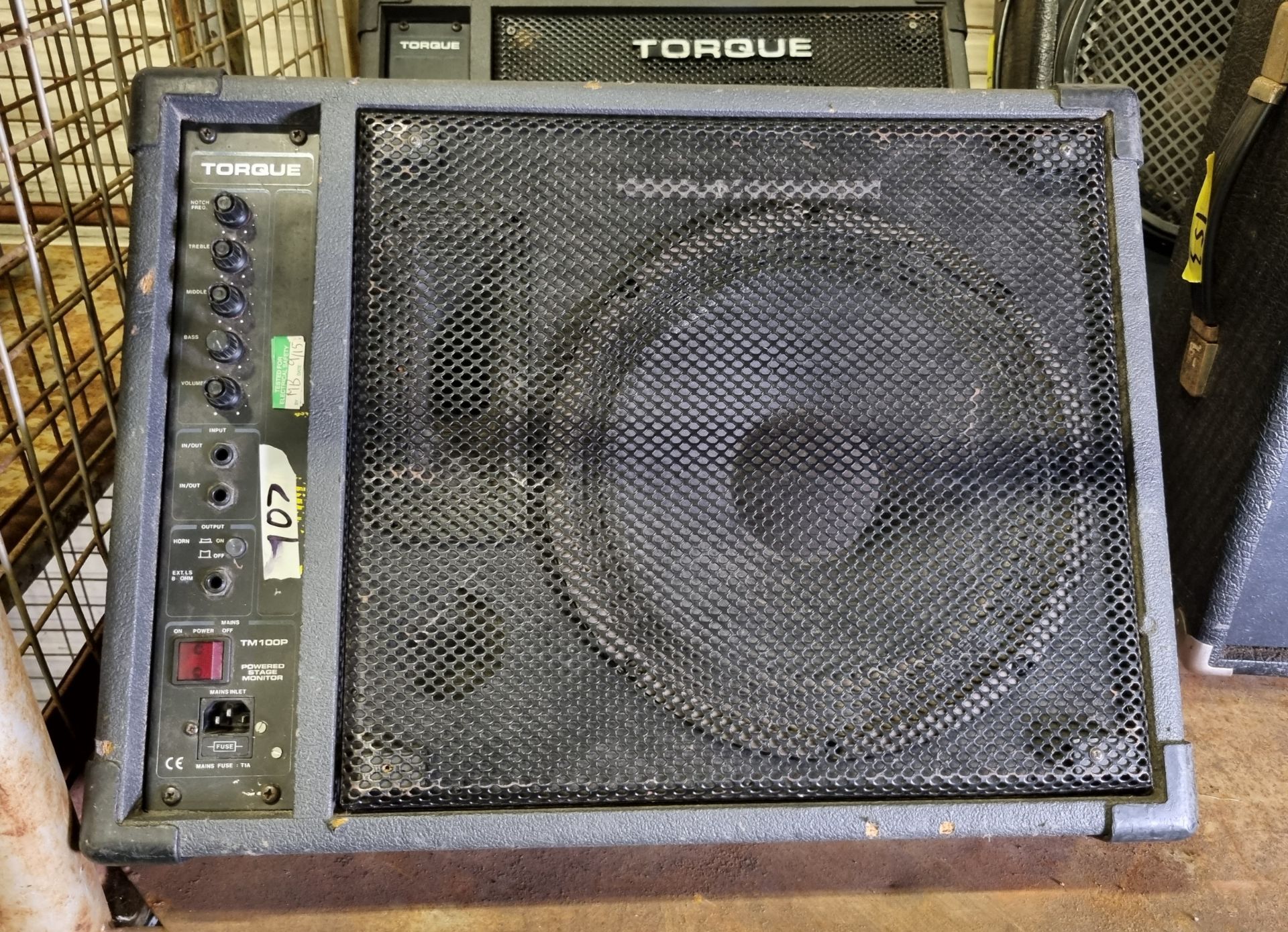 Torque TM100P powered stage monitor and passive slave unit - L 580 x W 500 x H410mm - Image 2 of 6