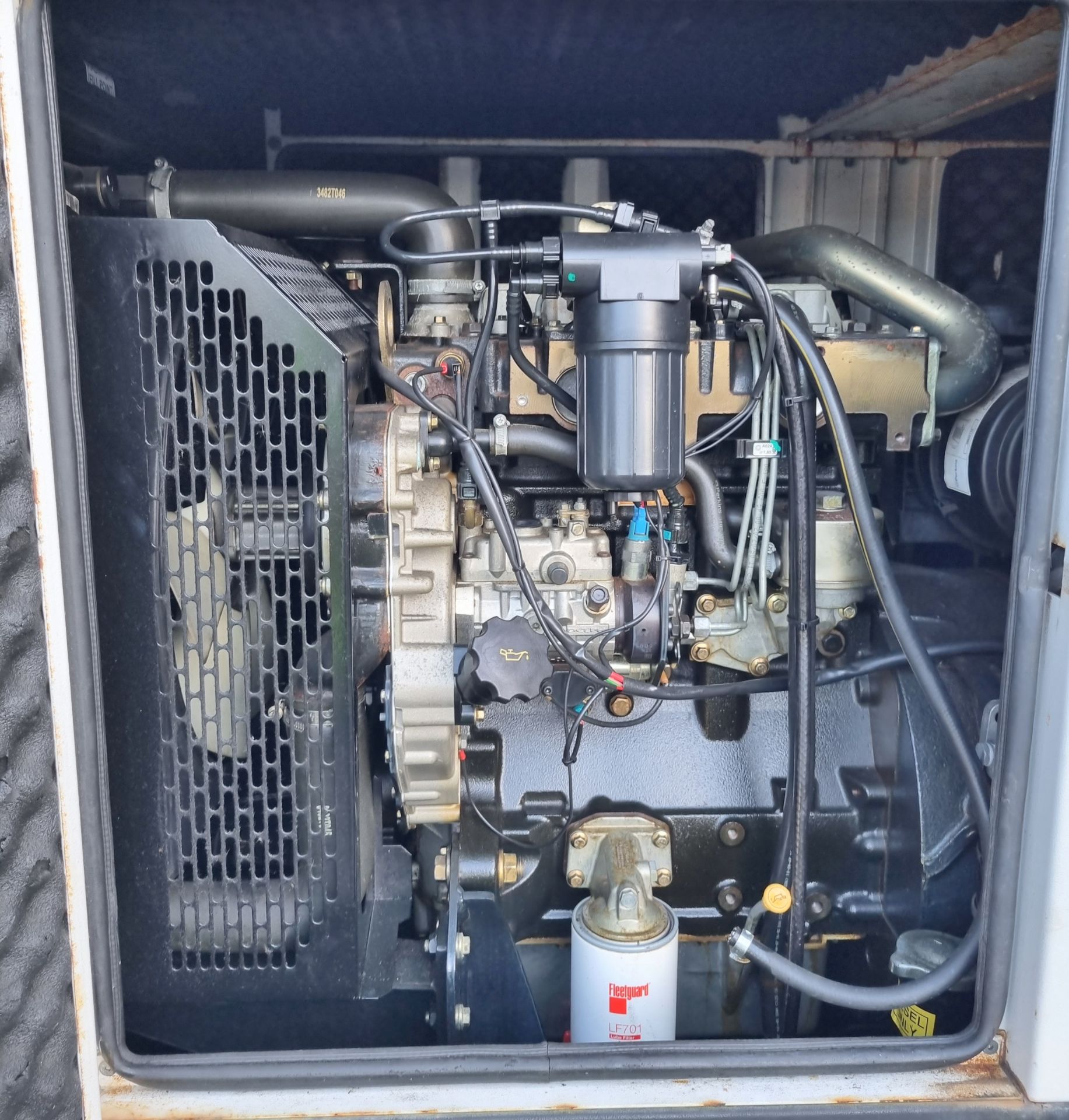 Scorpion DP50 Perkins trailer generator - 50kVA - 40kW - 400V - 50Hz - total hours 2074 - Image 8 of 24
