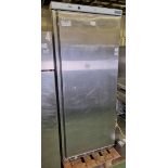 Polar CD084 stainless steel single door upright fridge - W 780 x D 700 x H 1880mm