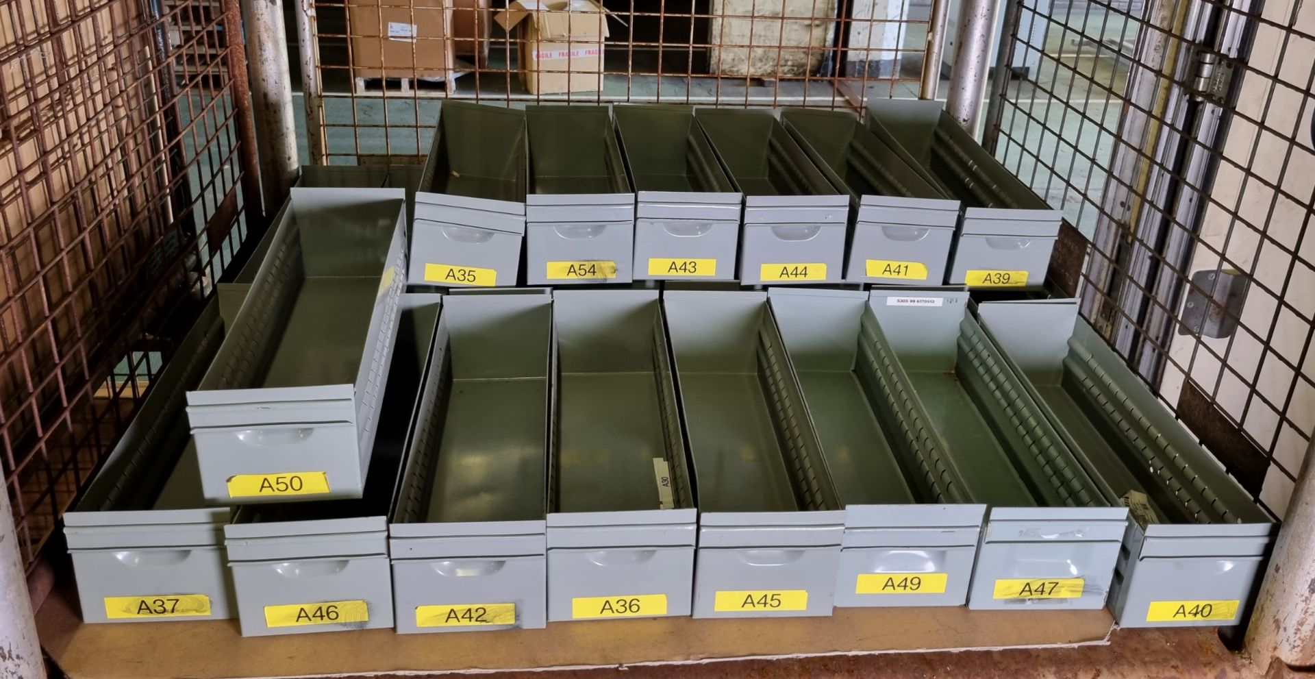 23x Metal storage trays - L 450 x W 140 x H 130mm - Bild 2 aus 2