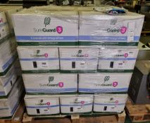 20x boxes of MicroClean SureGuard 3 - size XX Large coveralls with integral feet - 25 per box