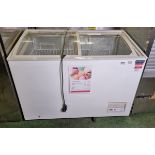 Polar CM434 display chest freezer - 2 sliding doors - 270ltr capacity - W 1195 x D 654 x H 928mm