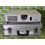 Casio XJ-M155 portable projector in case, Hitachi CO-X5022WN projector