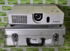 Casio XJ-M155 portable projector in case, Hitachi CO-X5022WN projector
