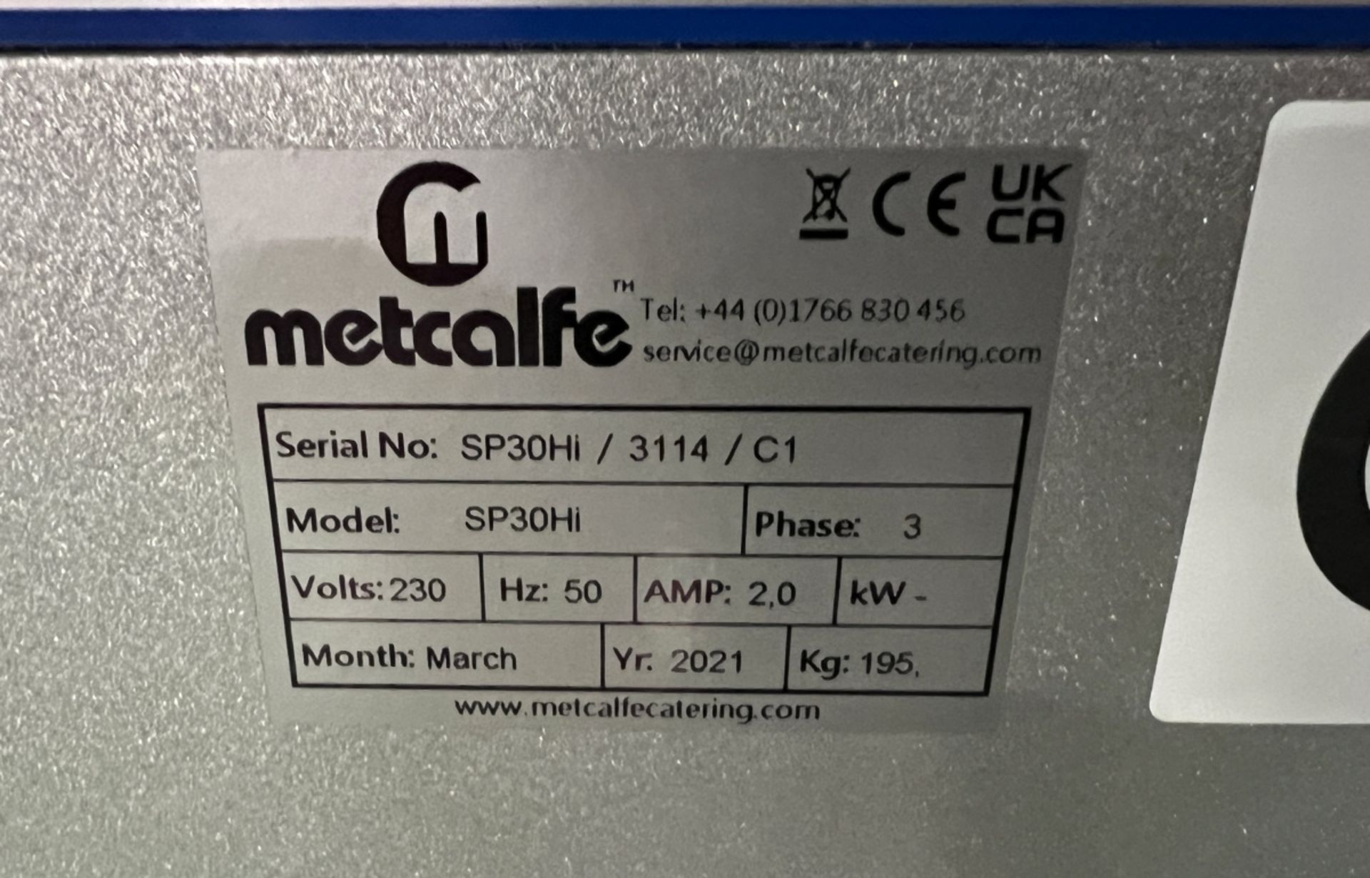 Metcalfe SP-30HI 30 litre freestanding planetary mixer - L 575 x W 570 x H 1105mm - unused - Bild 7 aus 8