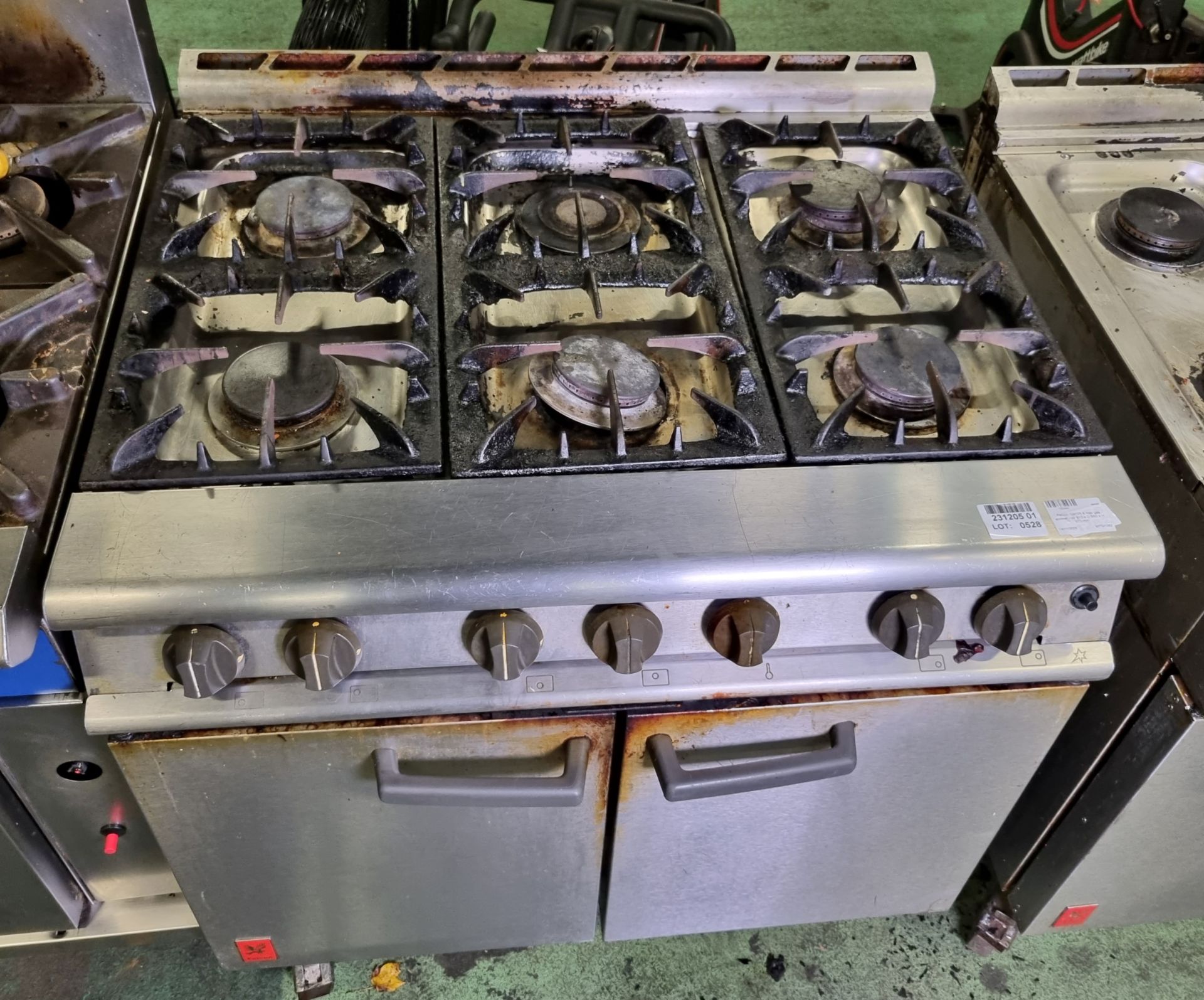 Falcon G3101 6 hob gas cooker - W 910 x D 860 x H 970 mm - AS SPARES OR REPAIRS - Bild 2 aus 4