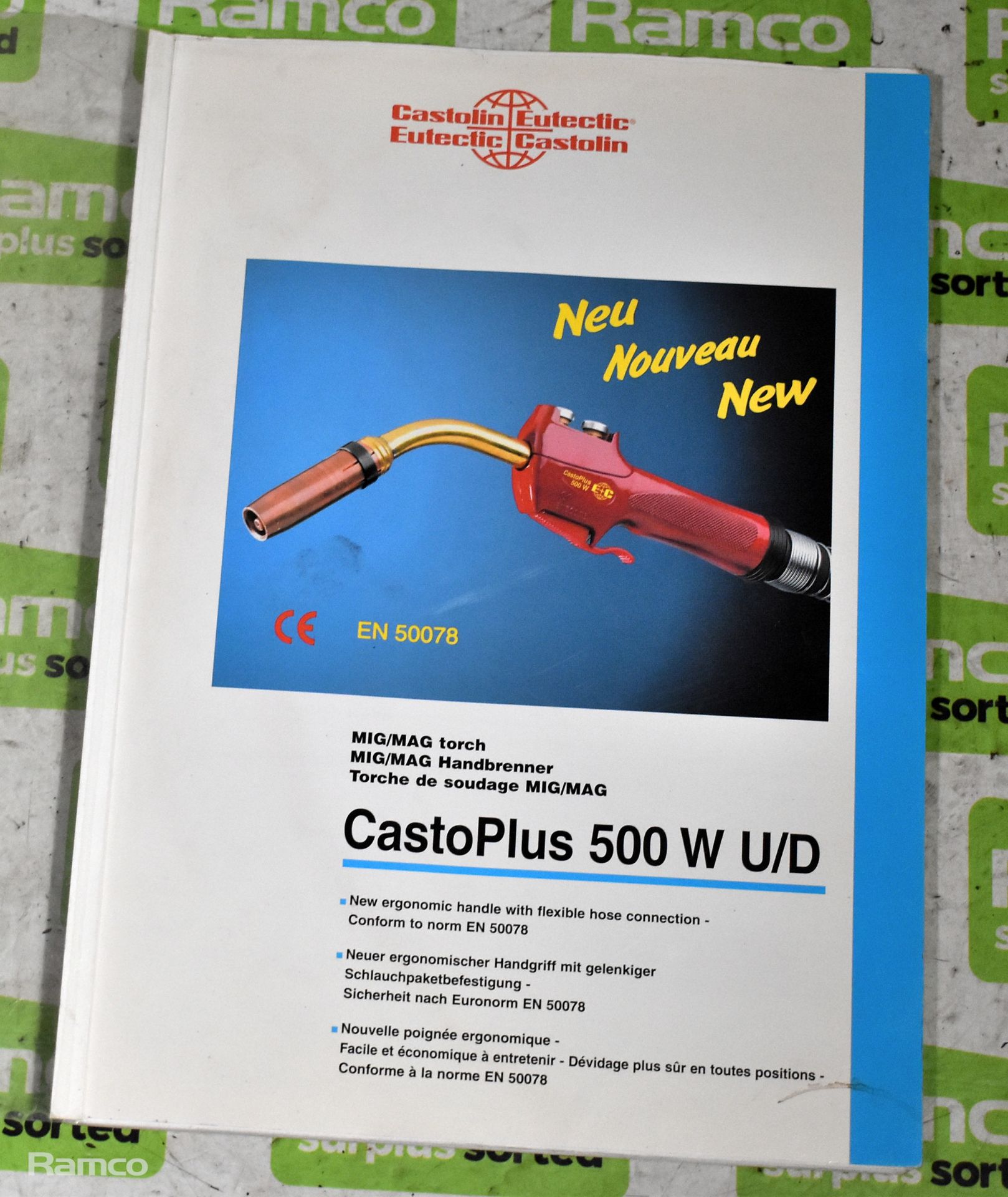 CastoPlus 500W TotalArc2-3000 mig welder with instruction manual - L 900 x W 500 x H 900mm - Image 8 of 10