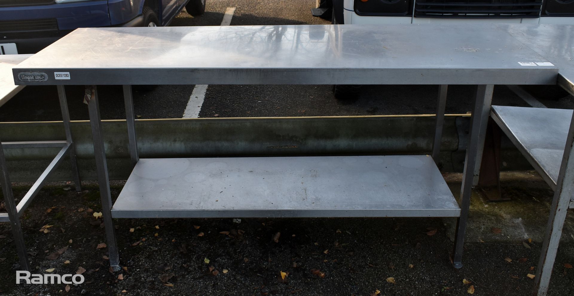 Stainless steel preparation table - L 1800 x W 650 x H 860mm