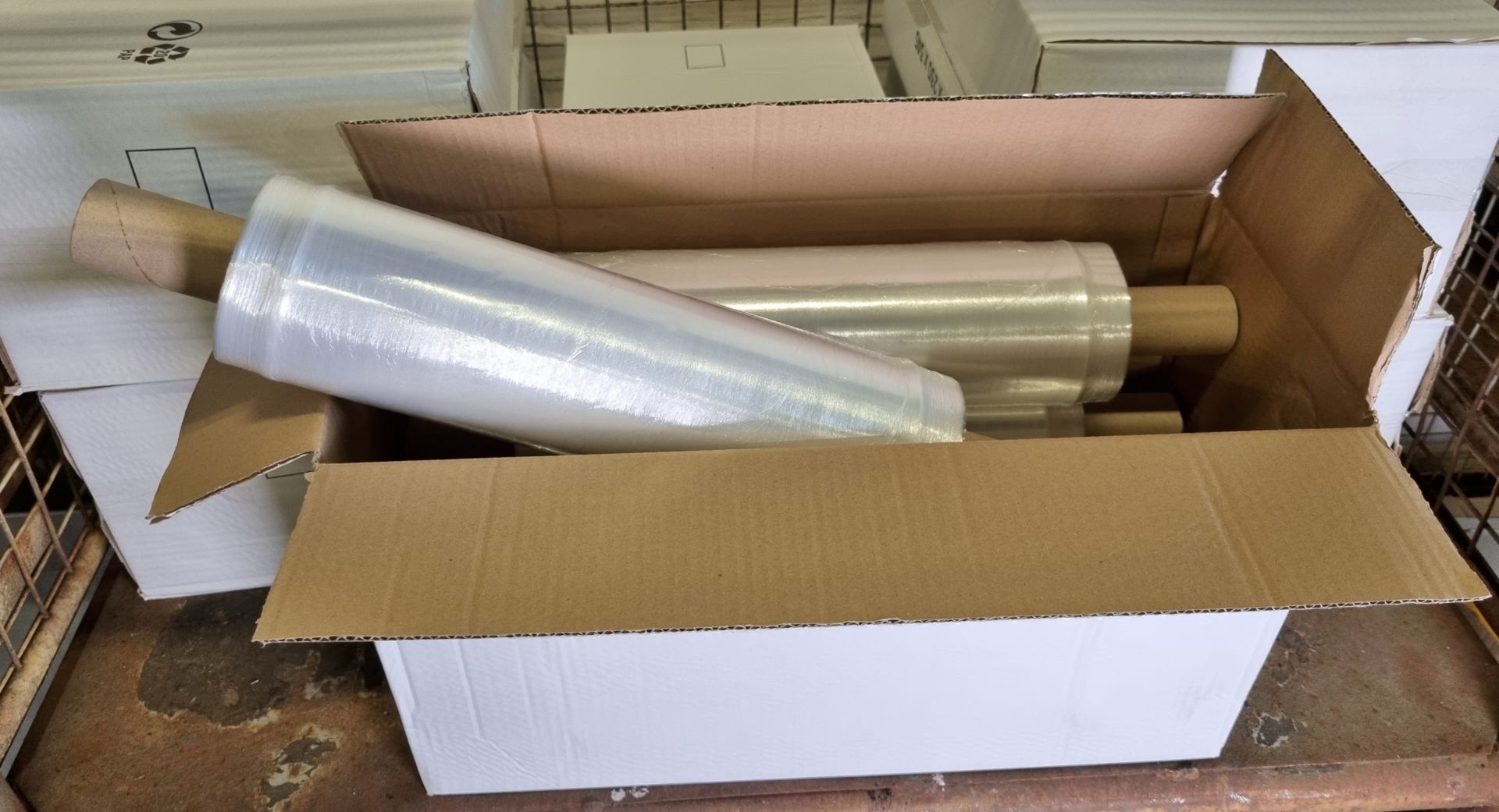 6x boxes of clear pallet wrap - width: 420mm - length: 900m approx - 6 rolls per box - Image 2 of 3
