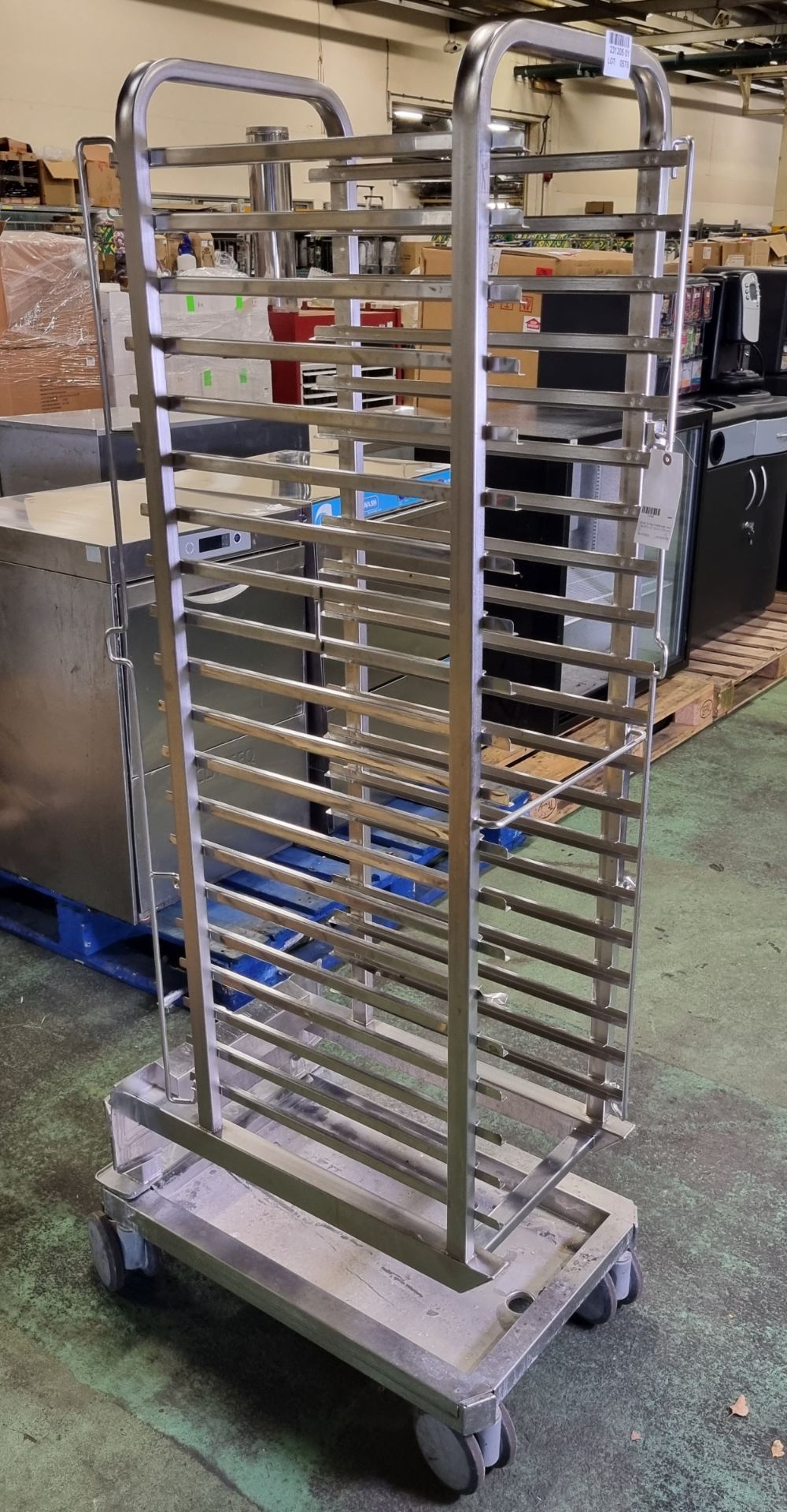 Stainless steel 20 tray mobile oven rack - W 470 x D 720 x H 1720mm - Bild 3 aus 3